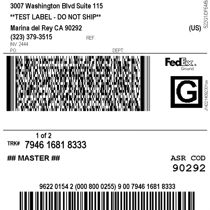 Printable Fedex Shipping Label